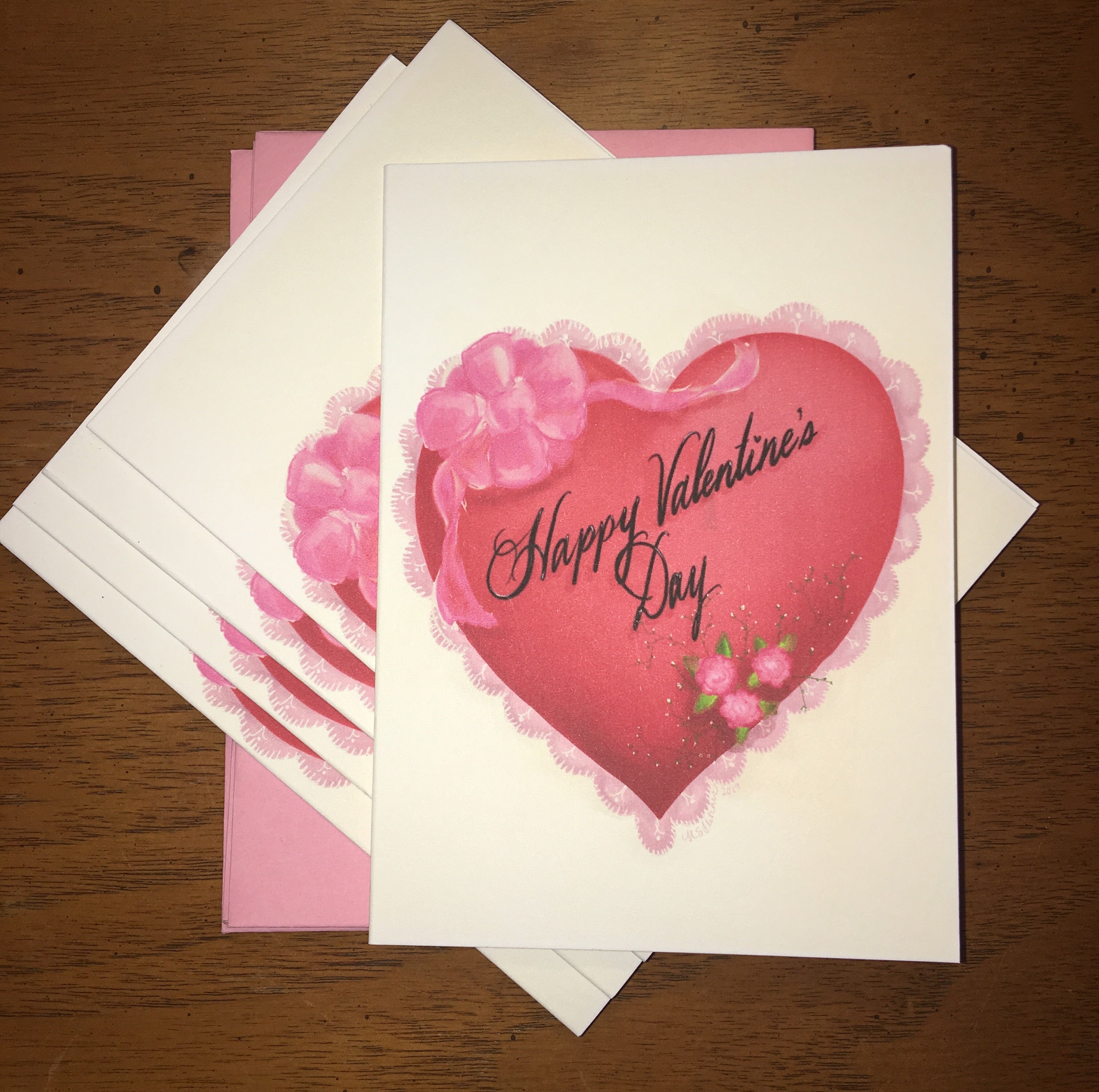 Petite vintage valentines 5-pack